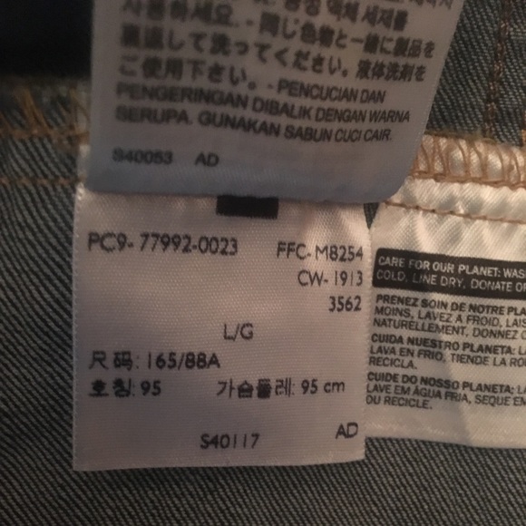 Levi Strauss Women's Stretch Denim Jacket Red Tab - Picture 6 of 6